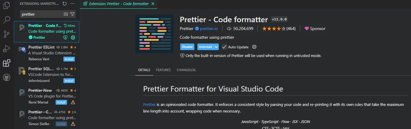 prettier